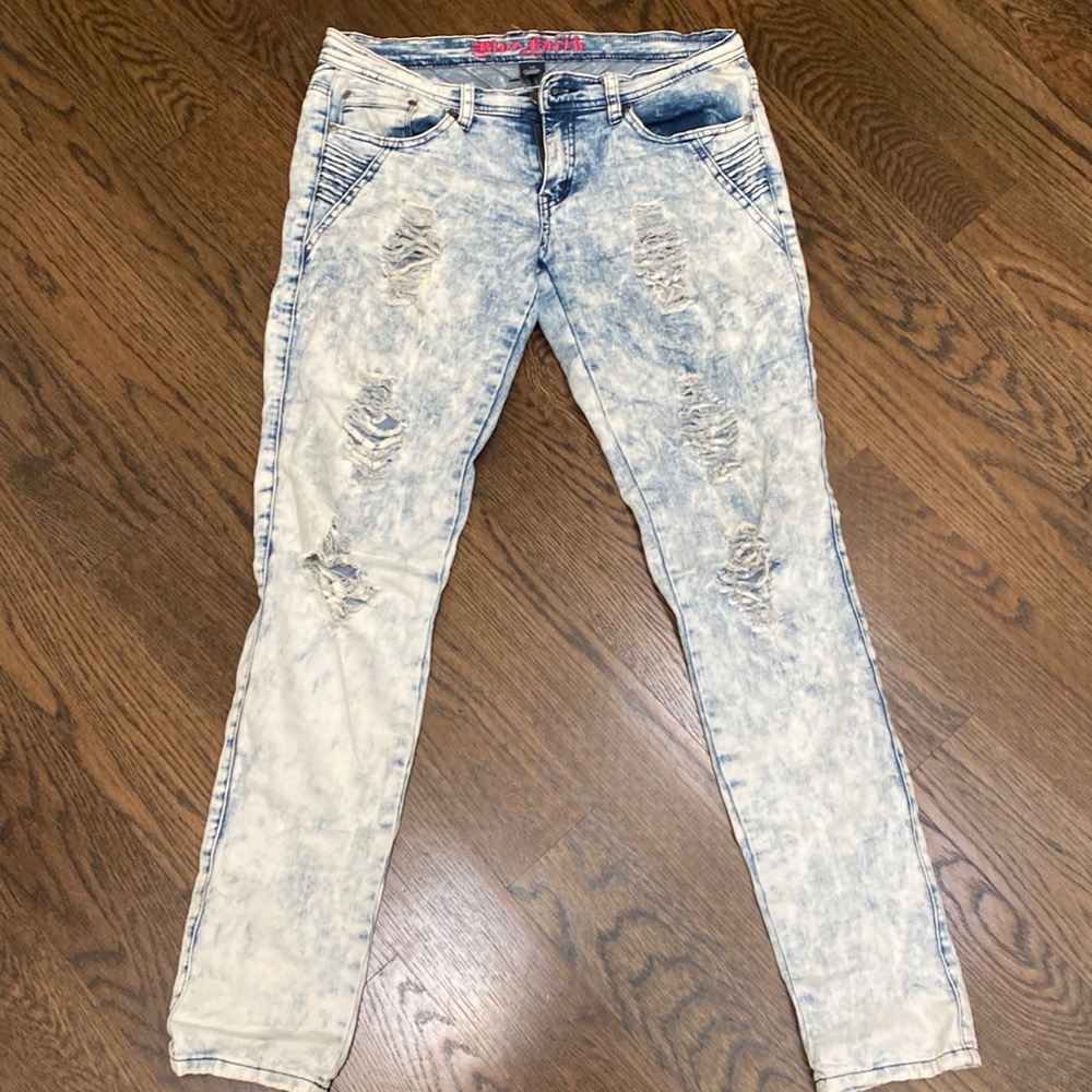 Blue Faith Acid Wash Jeans